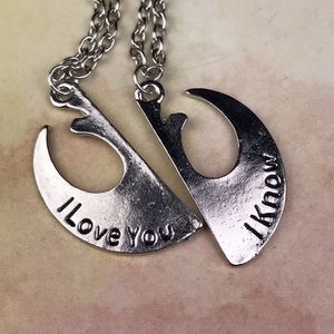 Star Wars “I Love You” & “I Know”  Clasp Necklaces